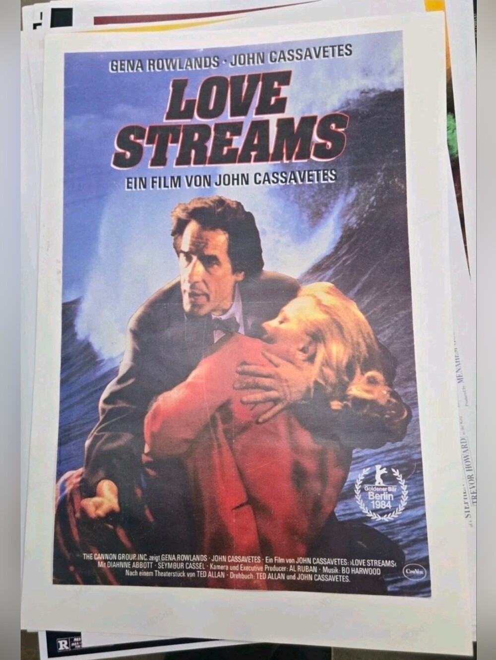 Love Streams Movie Poster 27 x 40 cm (John Cassavetes, Gena Rowlands) 1984
